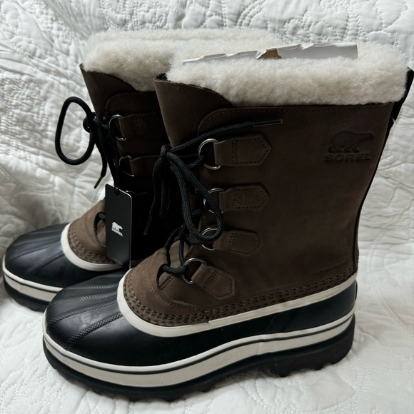 SOREL MEN'S CARIBOU WATER PROOF BOOTS size 9 - Picture 4 of 8